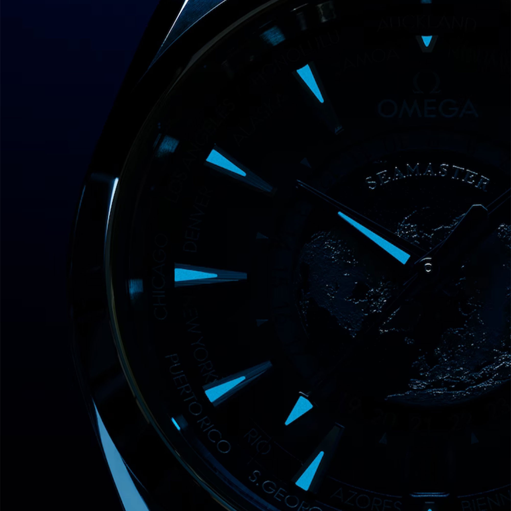 OMEGA Seamaster Aqua Terra 150M Co-Axial GMT WorldTimer 43mm Watch