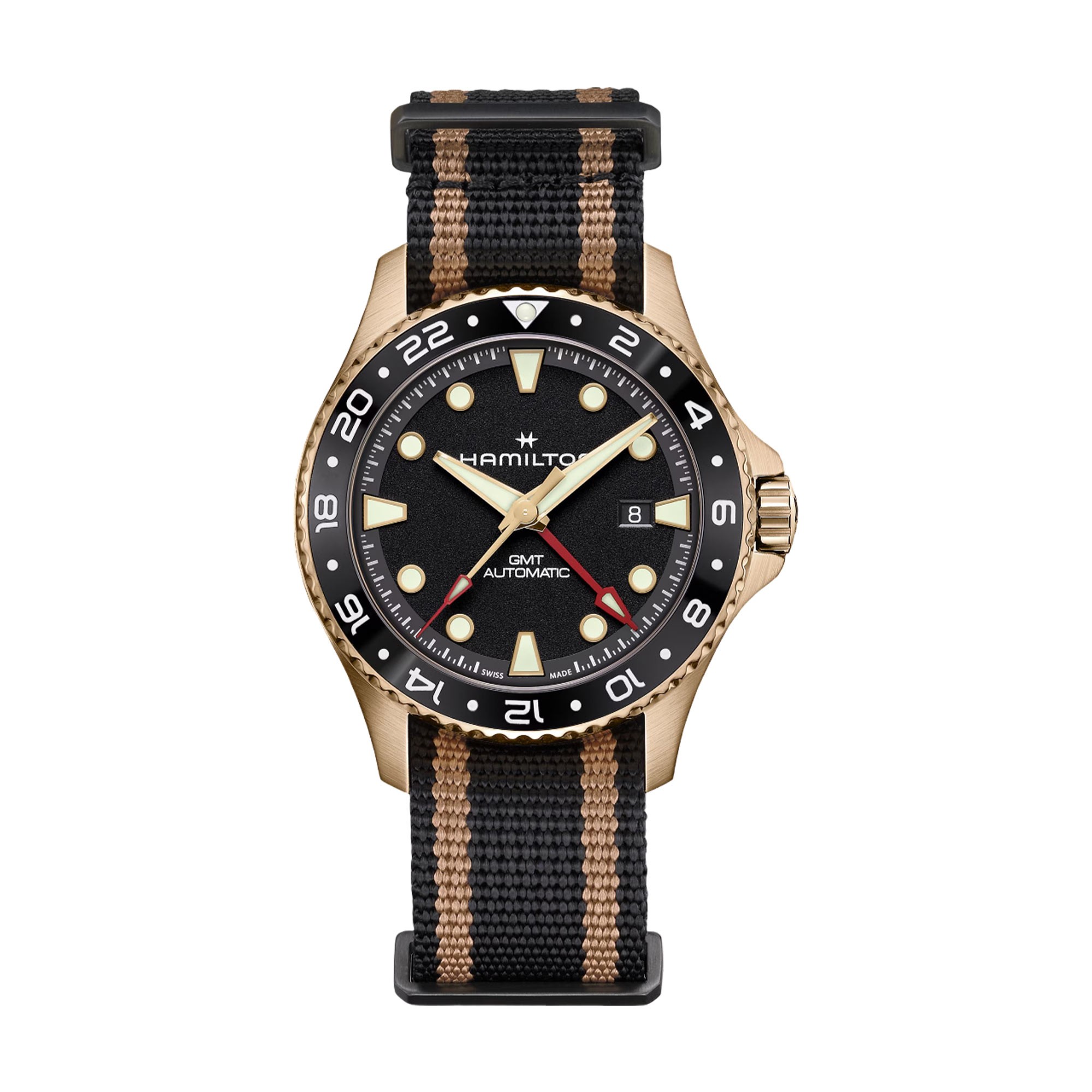 Married At First Sight Montre Burton Hamilton Khaki Navy Scuba GMT