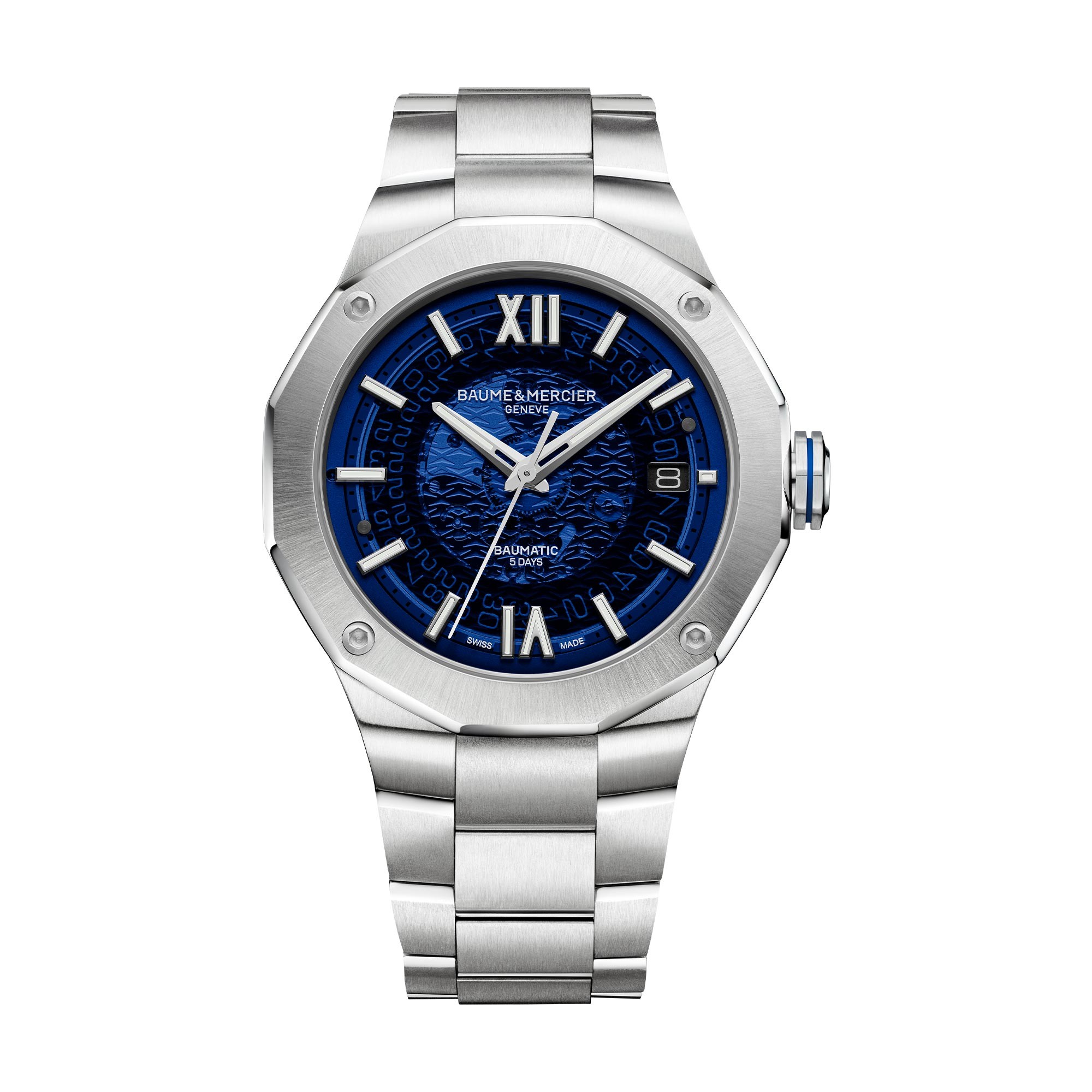 BAUME & MERCIER リビエラ5131.038 Baume & Mercier Riviera 5131.038 White Roman Dial 34mm 2