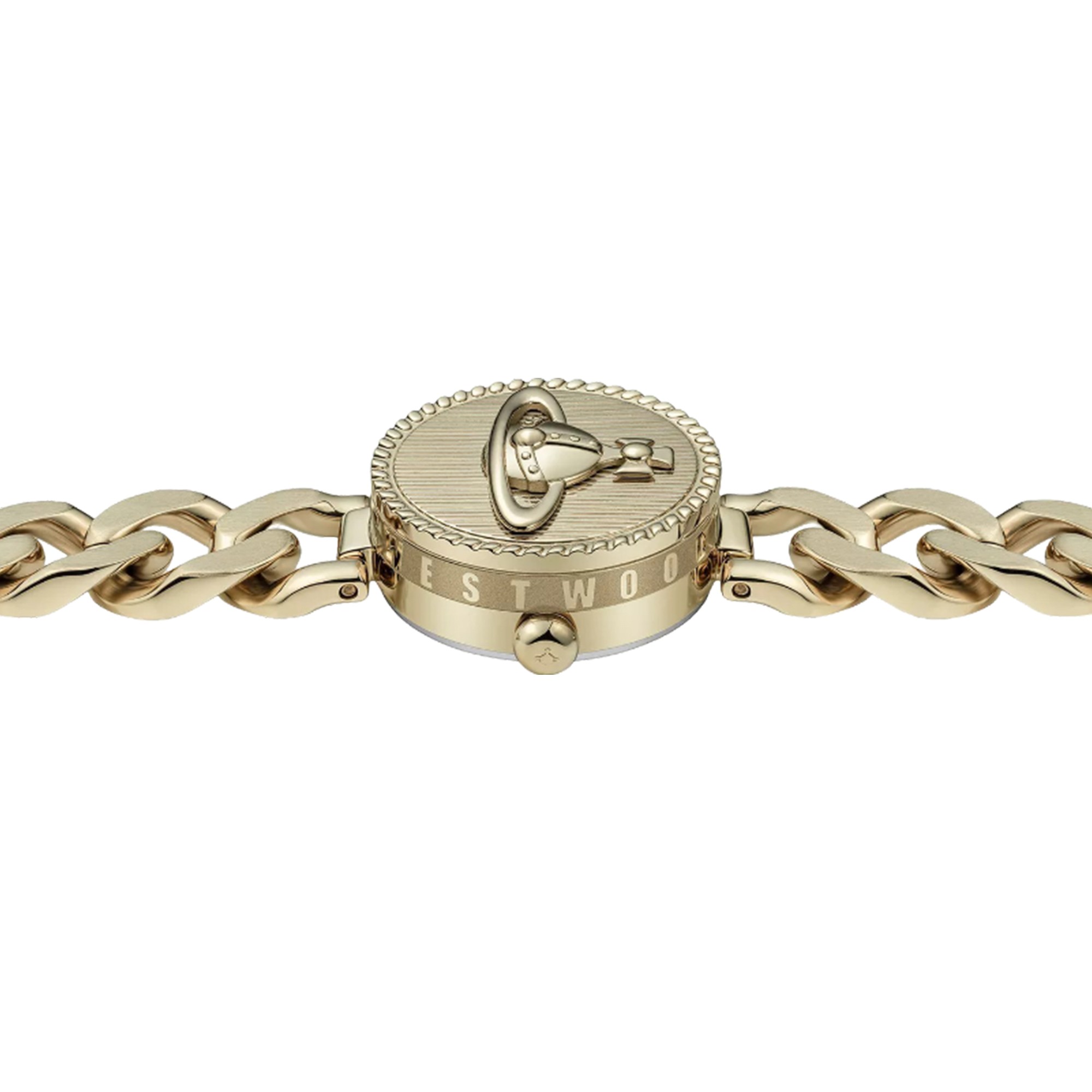 Vivienne Westwood Orb Button Quartz 25mm Yellow-Gold Tone