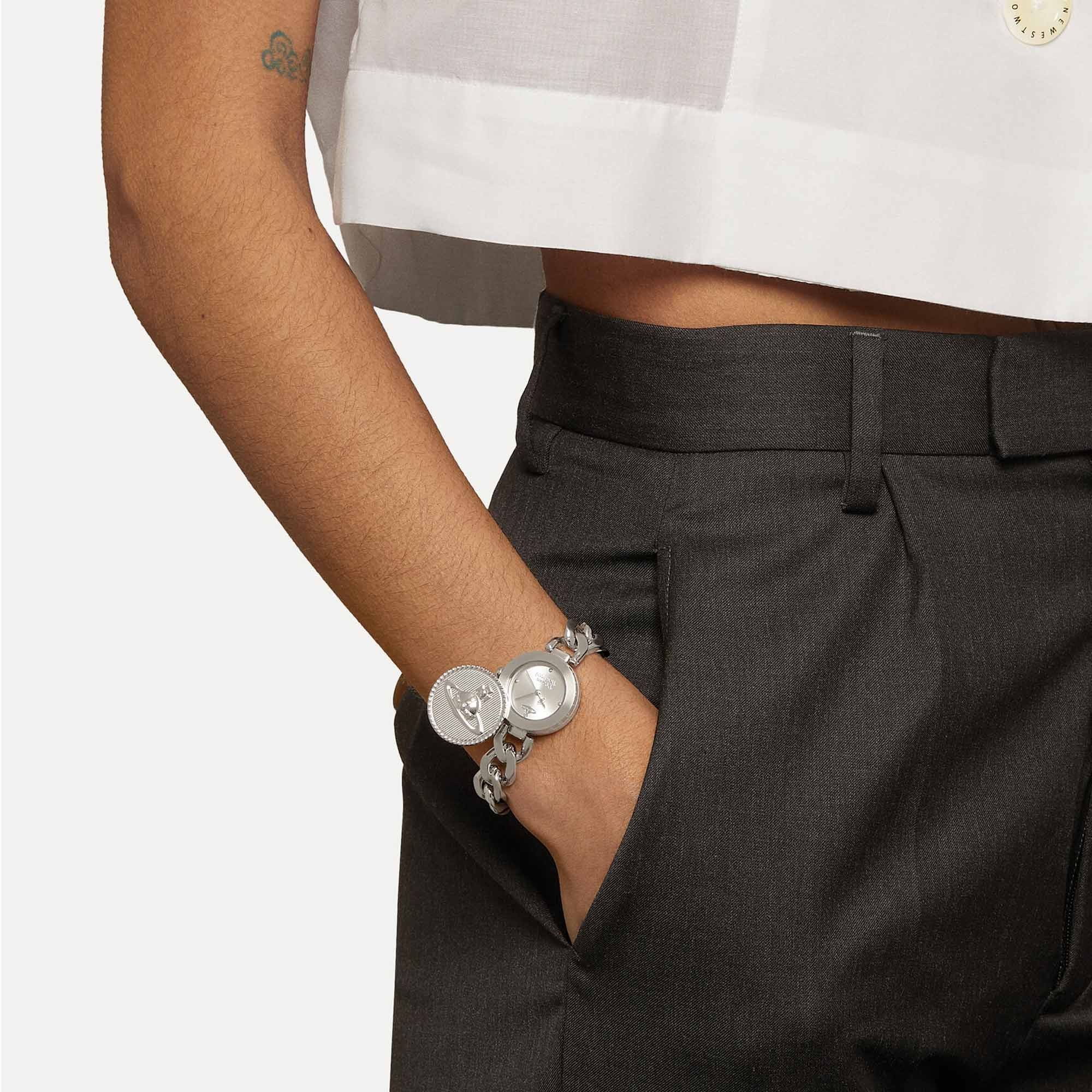 Vivienne Westwood Orb Button Quartz 25mm Stainless Steel