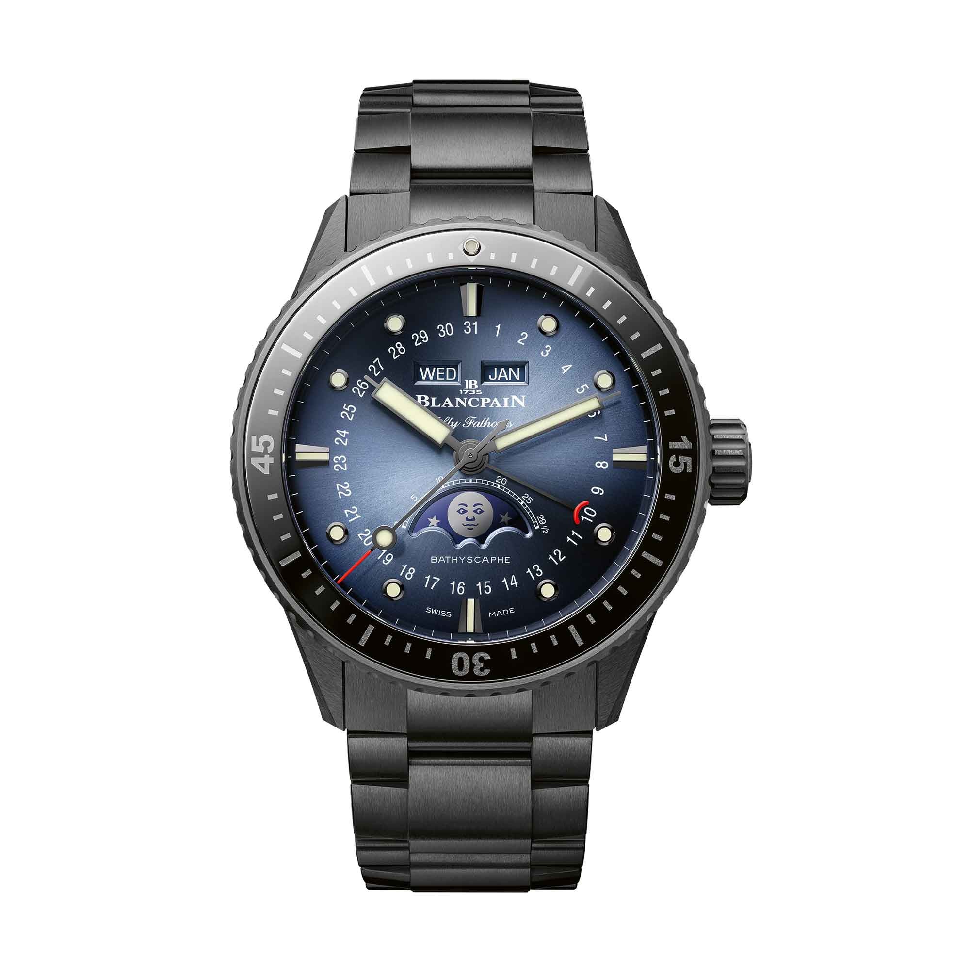 Blancpain Fifty Fathoms Bathyscaphe Quantième Complet Phases