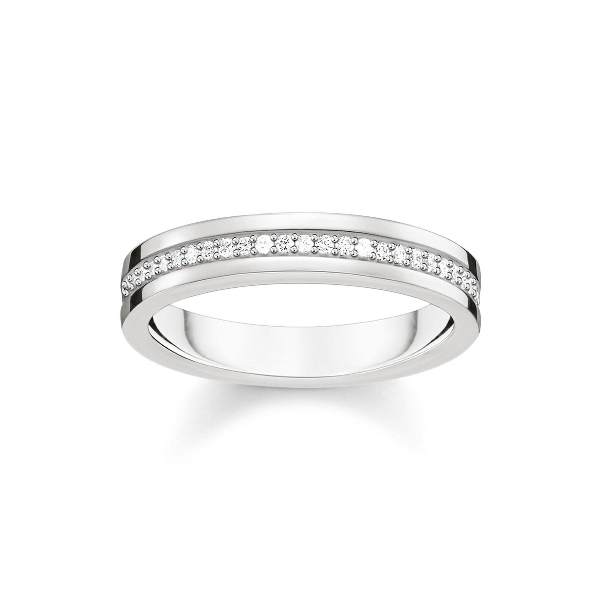 Thomas Sabo Sterling Silver Cubic Zirconia Eternity Ring TR2117