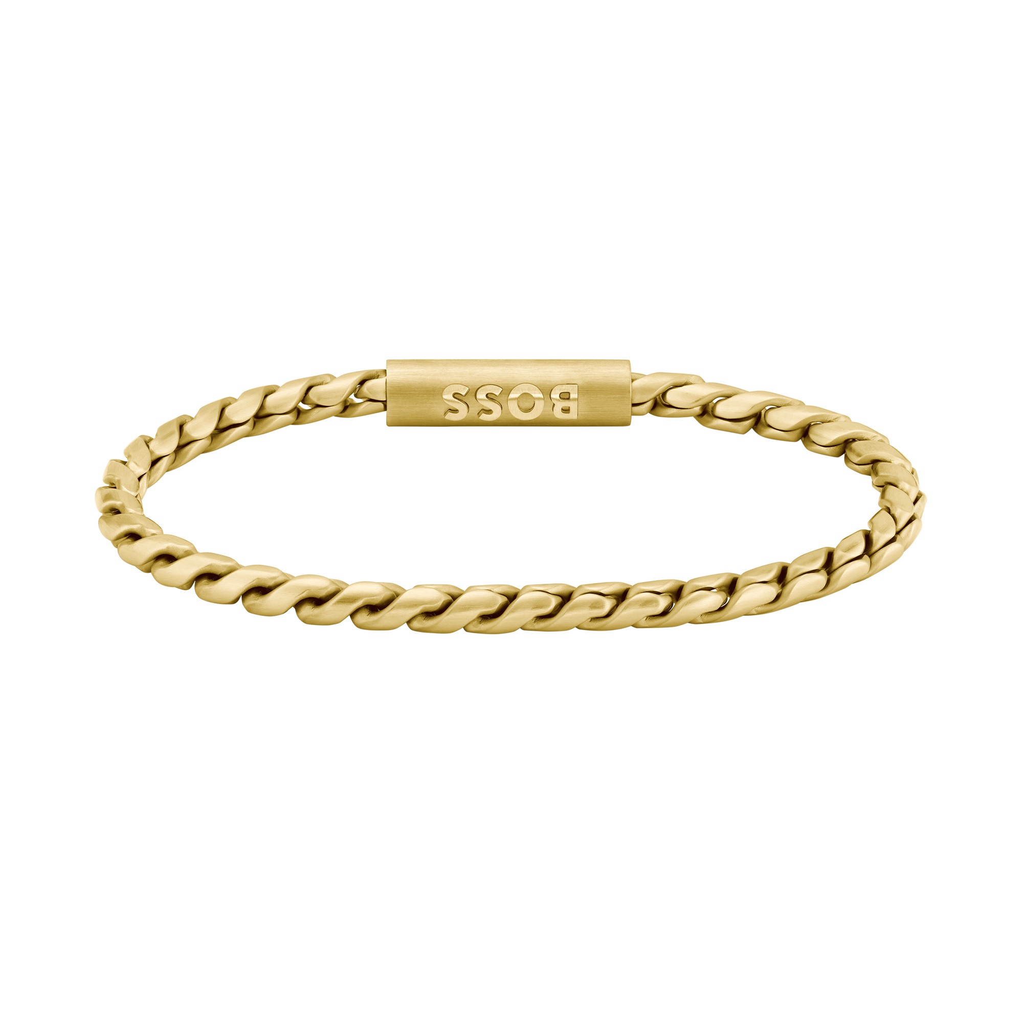 BOSS Doran Yellow Gold-Tone Gents Bracelet 1580696