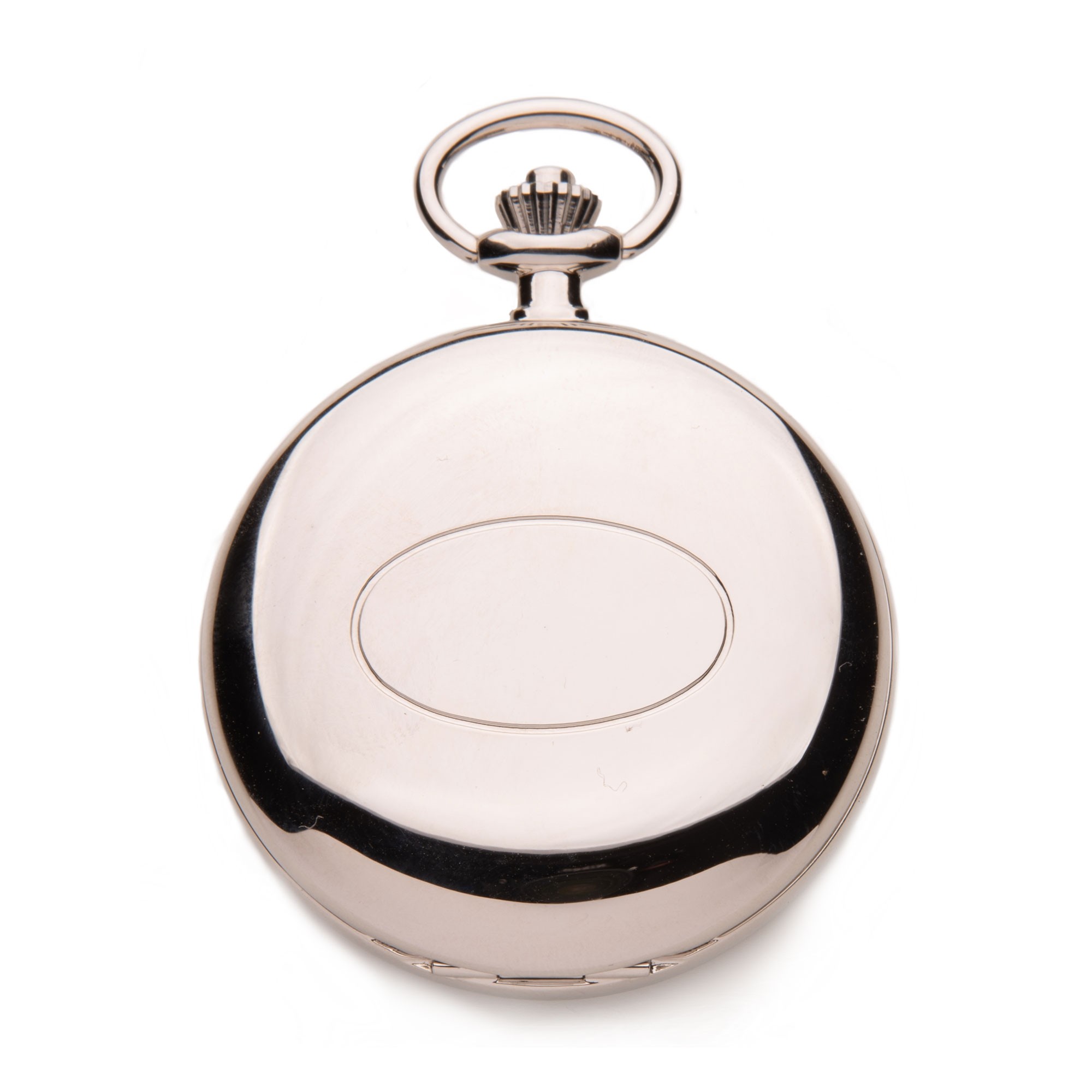 Jean Pierre Chrome Plated Quartz Pocket Watch D34