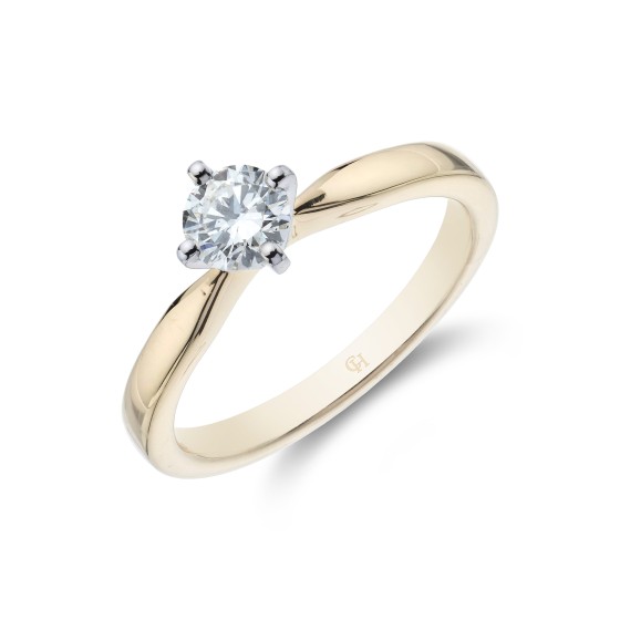 18ct Yellow Gold Brilliant Cut 0.40ct Diamond Ring