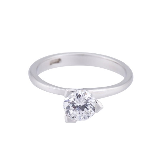 Platinum Certificated 0.96ct Round Brilliant Diamond Engagement Ring