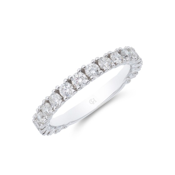 18ct White Gold Brilliant Cut 1.00ct Diamond Eternity Ring