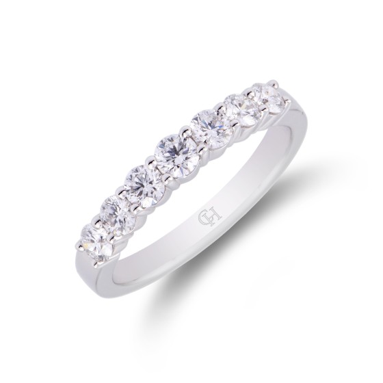 Platinum Approx 0.75ct Round Brilliant Diamond Eternity Ring