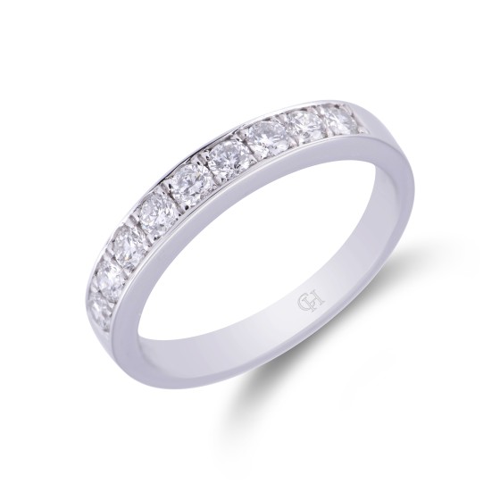 Platinum Brilliant Cut 0.50ct Diamond Eternity Ring