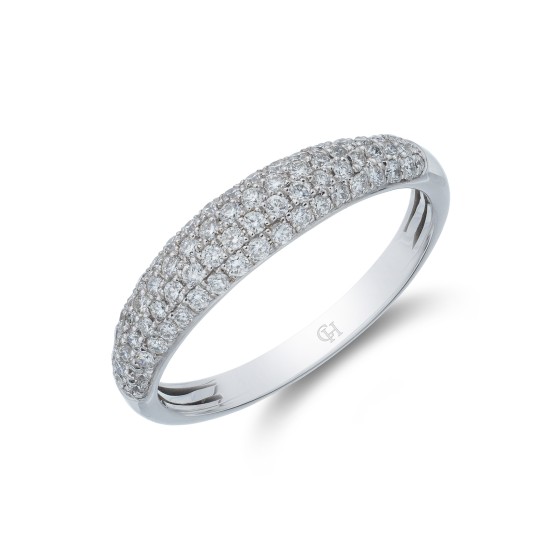 9ct White Gold Brilliant Cut 0.41ct Diamond Eternity Ring