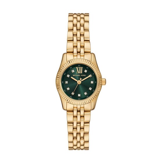 Michael Kors Petite Lexington Pave Quartz 26mm Gold-Tone Ladies Watch MK4842