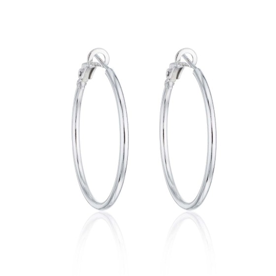 Silver Hoop Earrings