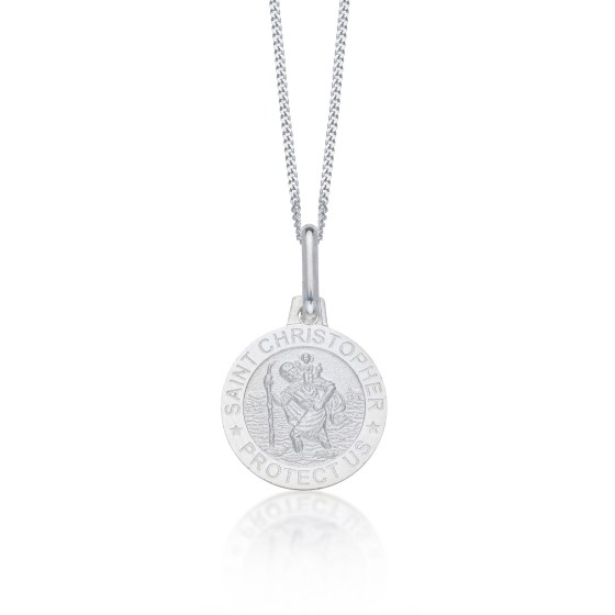 Silver St Christopher Pendant