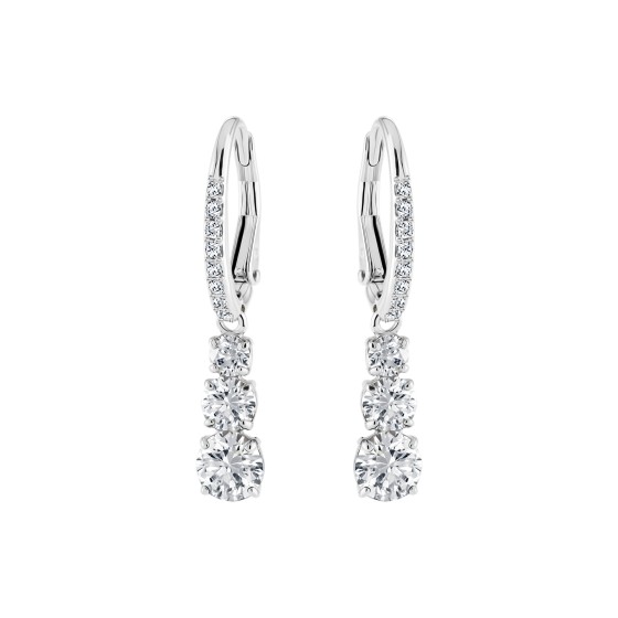 Swarovski Attract Crystal Trilogy Round Drop Earrings 5416155