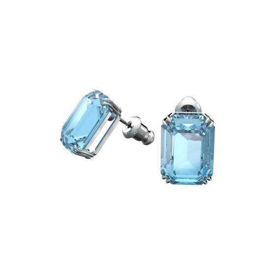 Swarovski Millenia Blue Octagon Cut Stud Earrings 5614935