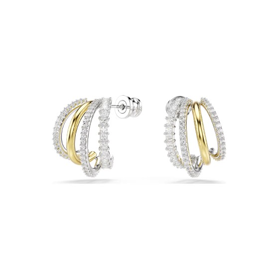 Swarovski Two-Tone Mixed Cut Hyperbola Earrings 5699718