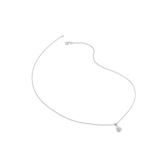 CARAT* 9ct White Gold 0.75ct Cubic Zirconia Cecile Necklace CN9KW-CECI-W75