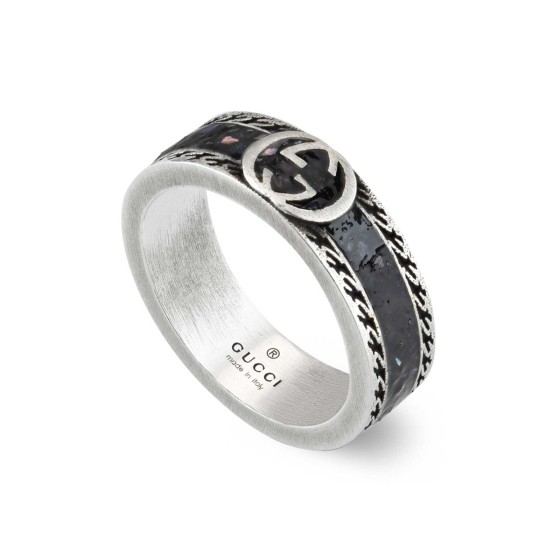 Gucci Interlocking Silver Ring YBC645573003