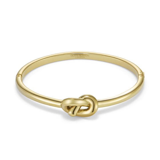 Olivia Burton Lover's Knot Gold Plated Bangle 24100223