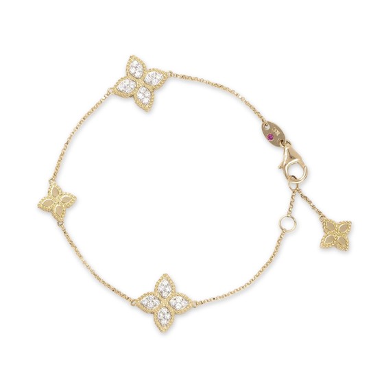 Roberto Coin Princess Flower 0.38ct Diamond Petal Bracelet