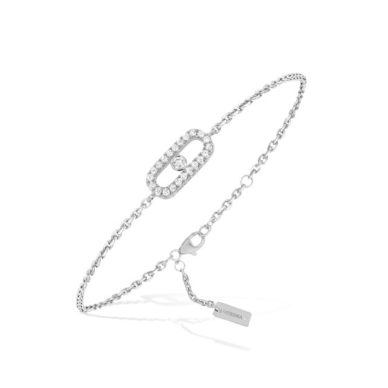 Messika Care(s) 18ct White Gold Diamond Pavé Bracelet 12075-WG