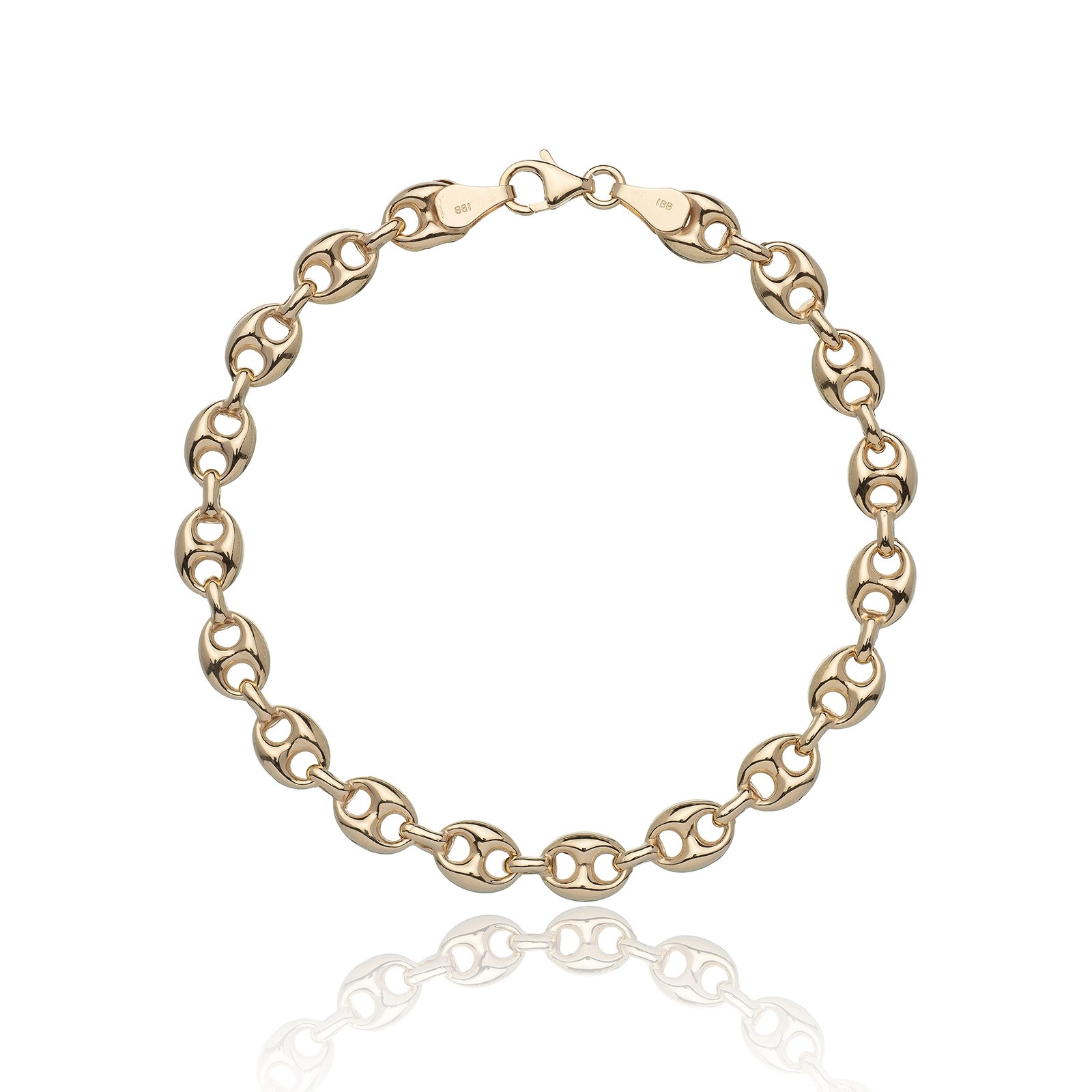 9ct Yellow Gold Fashion Link Bracelet