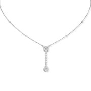 Messika My Twin Tie 0 White Gold 0.35ct Diamond Necklace 06693-WG