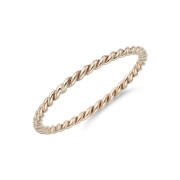 Yellow Gold Plated Rope Ring