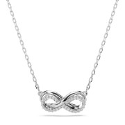 Swarovski Hyperbola Rhodium Plated Infinity Pendant 5687265