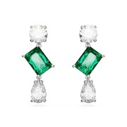 Swarovski Mix Cut Green Mesmera Drop Earrings 5665878
