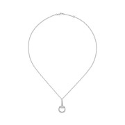 Gucci Horsebit White Gold Diamond Necklace YBB832321001
