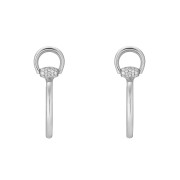 Gucci Horsebit White Gold and Diamond Earrings YBD837757001