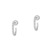 Messika Gatsby XS White Gold 0.17ct Diamond Hoop Earrings 05741-WG
