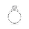 Platinum Lab Grown 3.25ct Radiant Cut Diamond Solitaire Ring