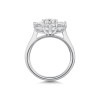 Platinum Lab Grown 2.00ct Round Brilliant Diamond Flower Cluster Ring