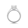 Platinum Lab Grown 2.00ct Oval Diamond Shoulders Ring
