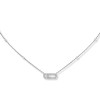 Messika Move Uno Pavé White Gold 0.20ct Diamond Necklace 04708-WG