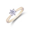 18ct Yellow Gold Brilliant Cut 0.50ct Diamond Solitaire Ring
