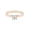18ct Yellow Gold Brilliant Cut 0.33ct Diamond Solitaire Ring