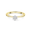 18ct Yellow Gold Brilliant Cut 0.33ct Diamond Solitaire Ring
