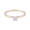 18ct Yellow Gold 0.25ct Princess Cut Diamond Solitaire Ring