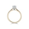18ct Yellow Gold Emerald Cut 0.75ct Diamond Solitaire Ring