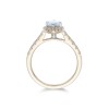 18ct Yellow Gold Marquise Cut 1.15ct Diamond Halo Solitaire Ring