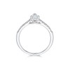 Platinum Pear Cut 0.75ct Diamond Solitaire Ring
