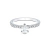 18ct White Gold Pear Cut 0.60ct Diamond Solitaire Ring