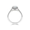 Platinum Pear Cut 1.15ct Diamond Halo Ring