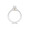 Platinum Oval Cut 0.75ct Diamond Solitaire Ring