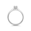 Platinum Radiant Cut 0.33ct Diamond Solitaire Ring