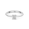 Platinum Radiant Cut 0.33ct Diamond Solitaire Ring